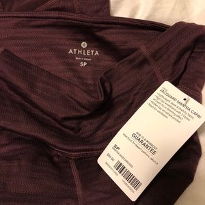 Capri Yoga Pants with Criss-Cross sheer panel